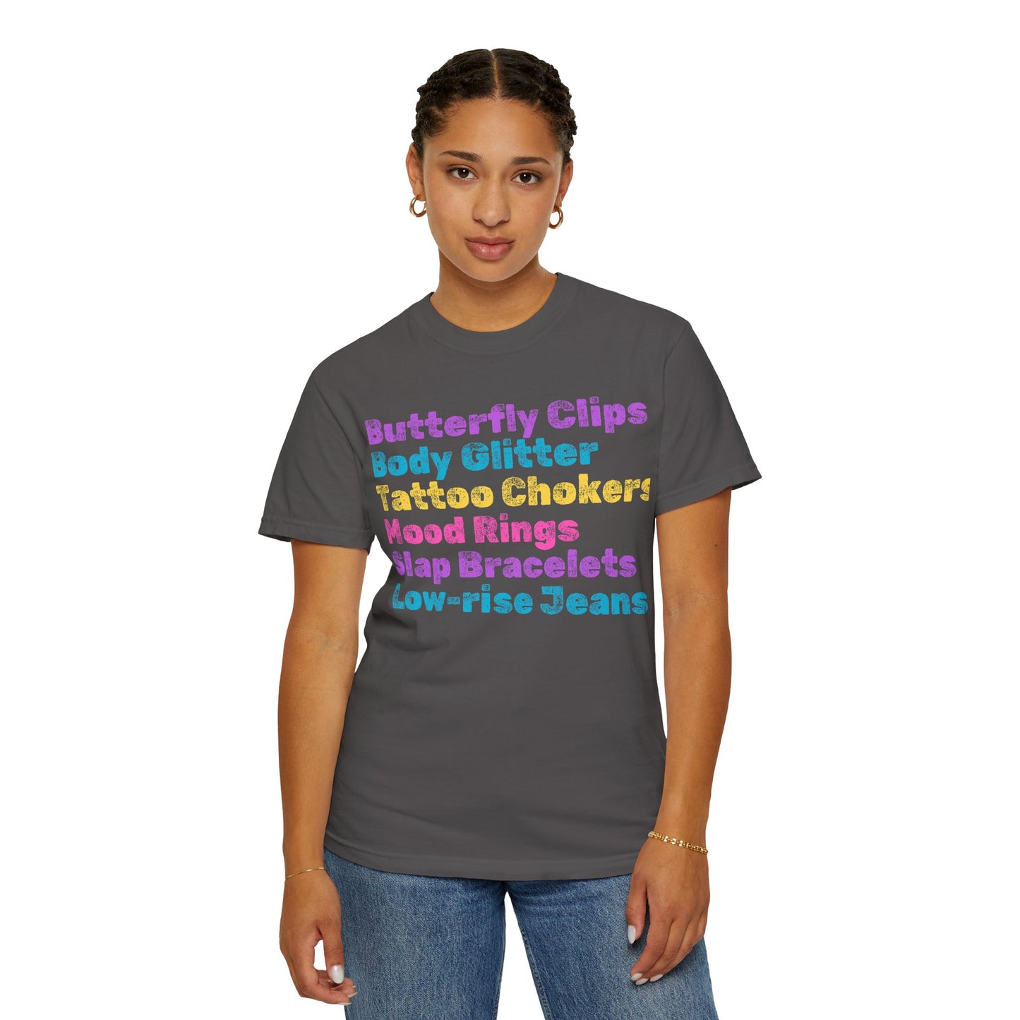 Butterfly Clips; 90s Nostalgia for the 90s Girl; Unisex Garment-Dyed T-shirt