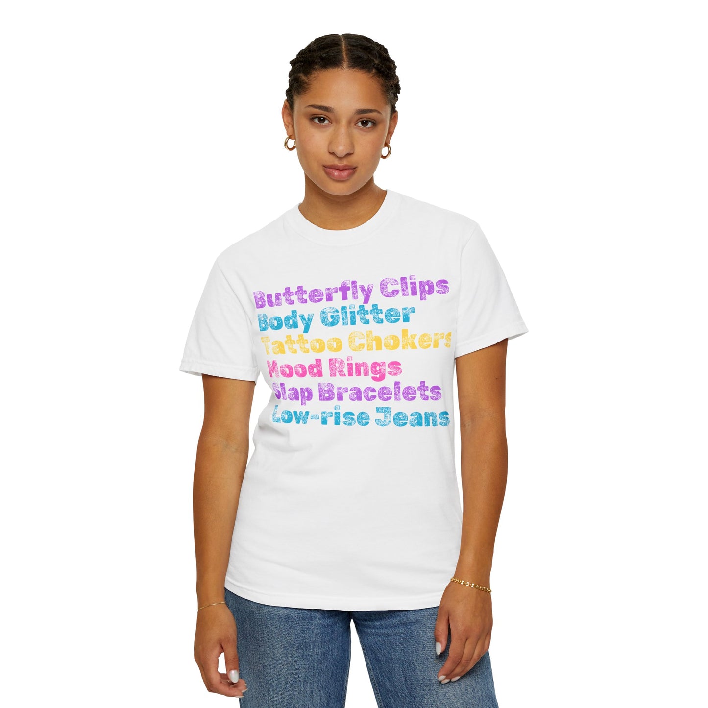 Butterfly Clips; 90s Nostalgia for the 90s Girl; Unisex Garment-Dyed T-shirt