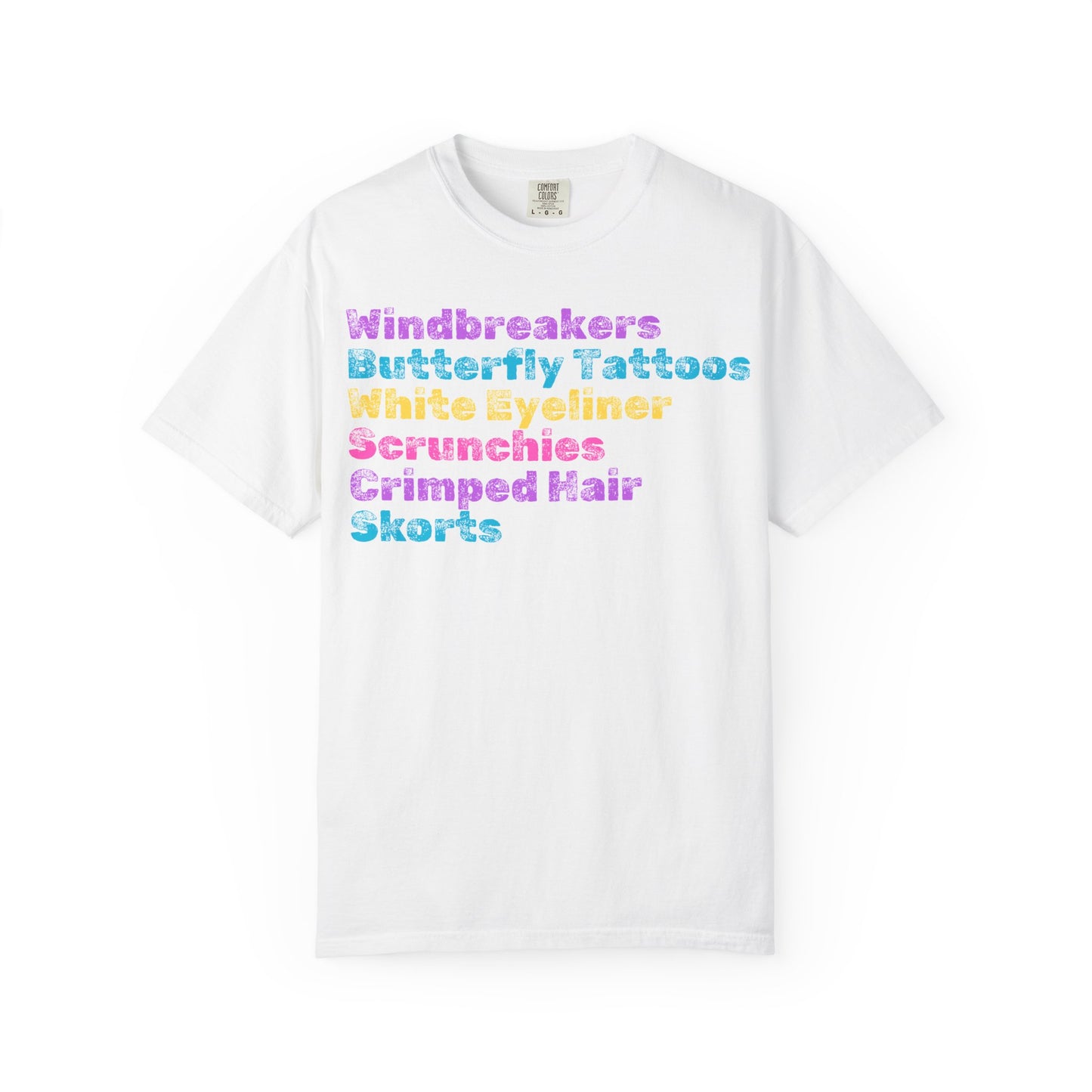 Crimped Hair; 90s Nostalgia for the 90s Girl; Unisex Garment-Dyed T-shirt