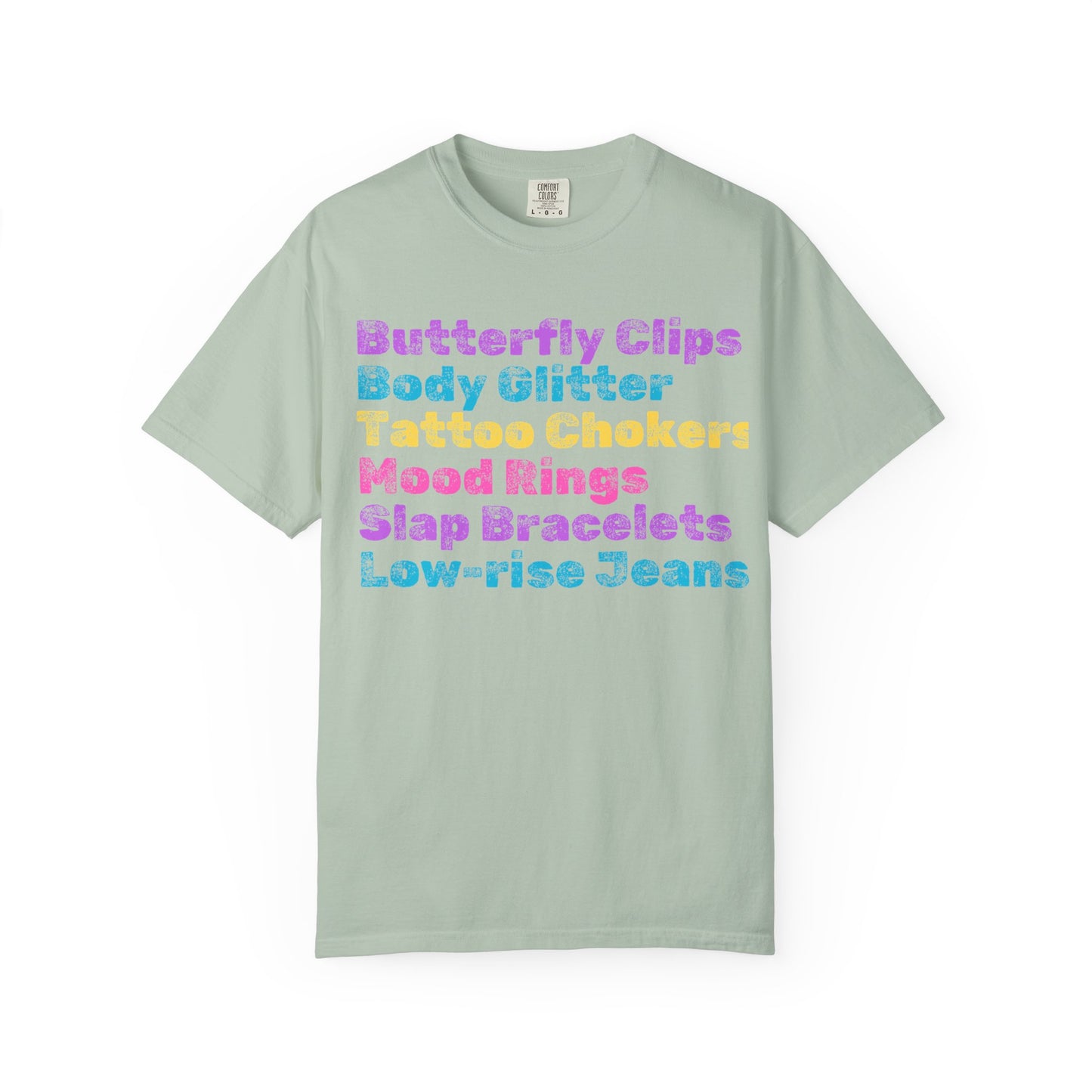 Butterfly Clips; 90s Nostalgia for the 90s Girl; Unisex Garment-Dyed T-shirt