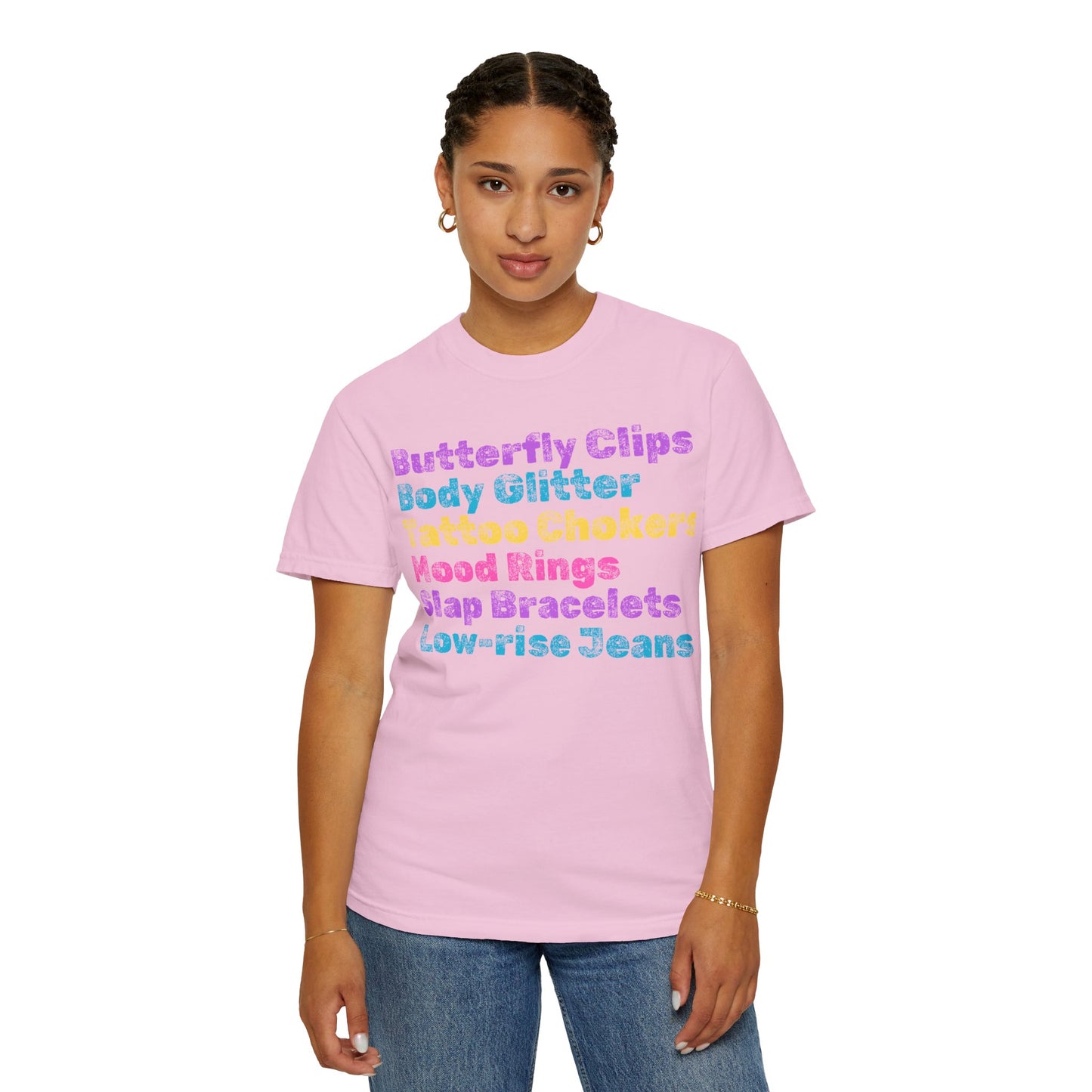 Butterfly Clips; 90s Nostalgia for the 90s Girl; Unisex Garment-Dyed T-shirt