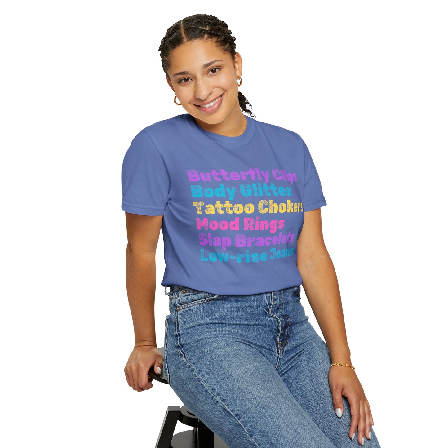 Butterfly Clips; 90s Nostalgia for the 90s Girl; Unisex Garment-Dyed T-shirt