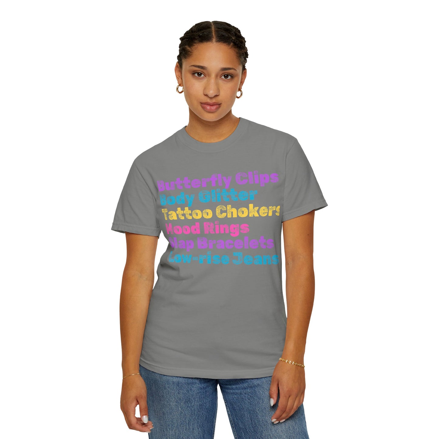 Butterfly Clips; 90s Nostalgia for the 90s Girl; Unisex Garment-Dyed T-shirt