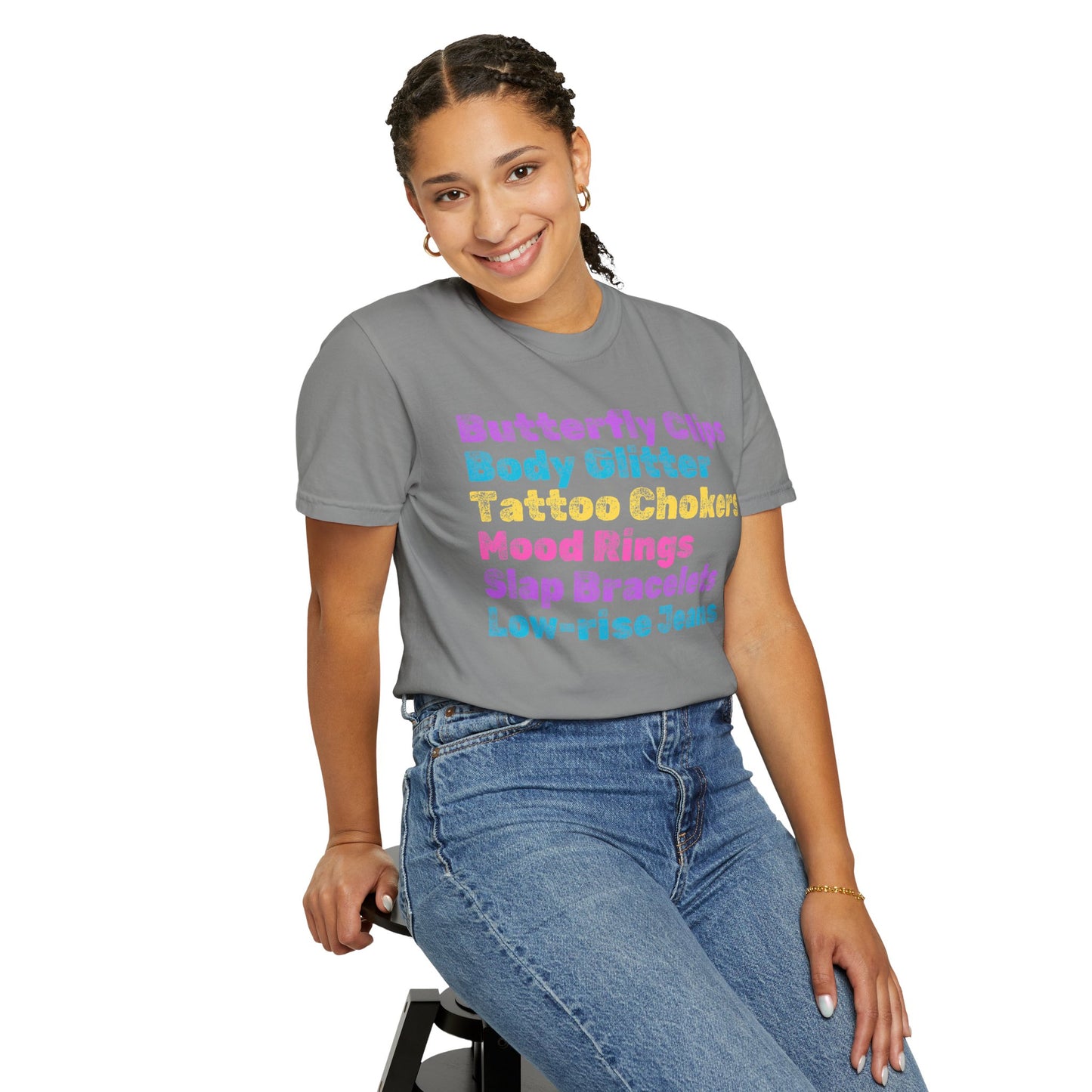 Butterfly Clips; 90s Nostalgia for the 90s Girl; Unisex Garment-Dyed T-shirt