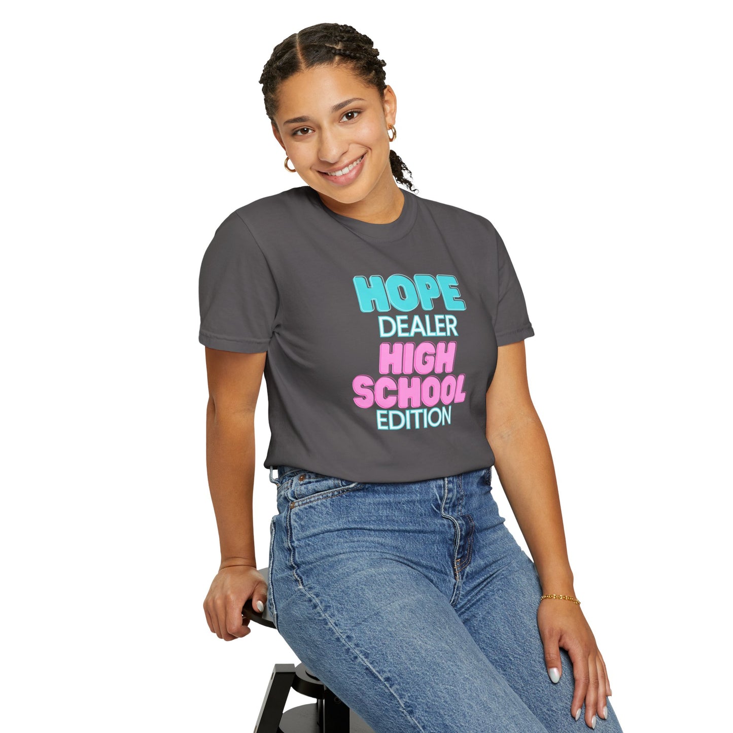 Hope Dealer; High School; Unisex Tee, Casual Wear, Gift for Students/Teachers, Trendy T-Shirt, Back to School Apparel