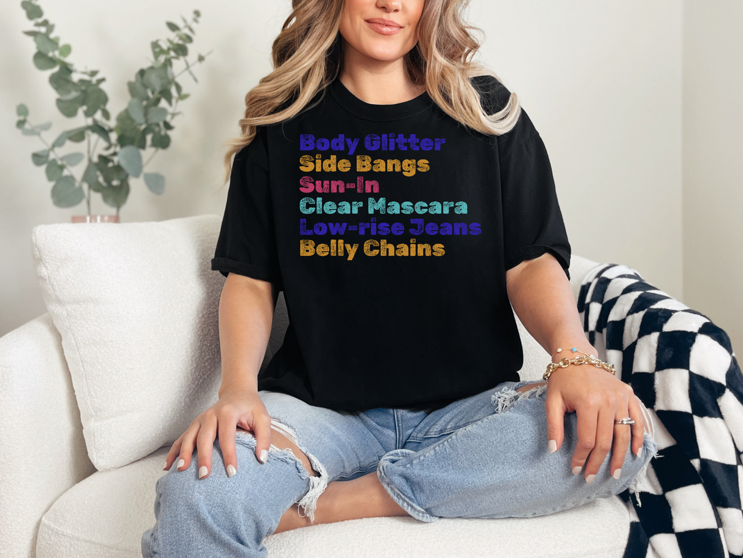 Body Glitter; 2000s Nostalgia for the 2000s Girl; Unisex Garment-Dyed T-shirt