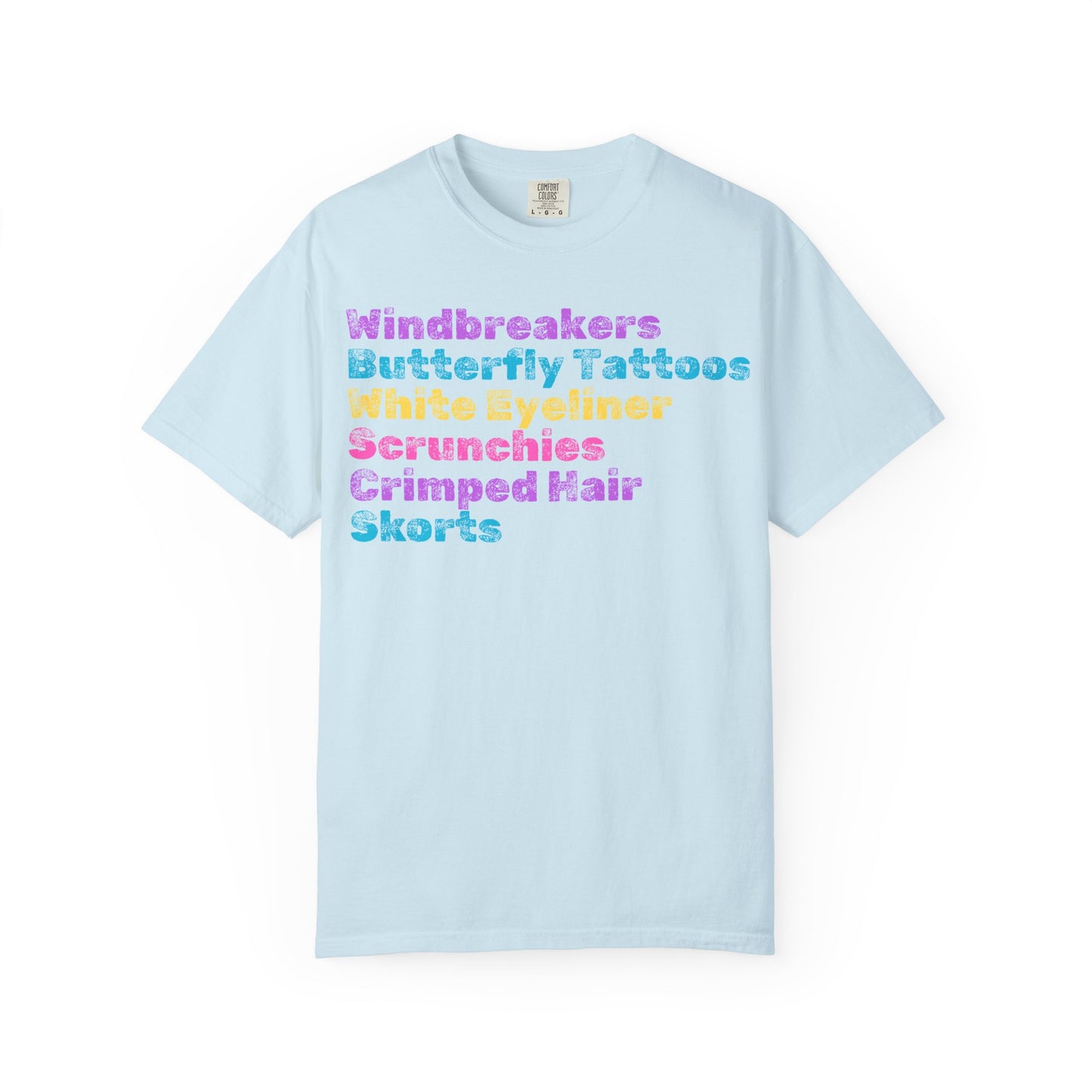 Crimped Hair; 90s Nostalgia for the 90s Girl; Unisex Garment-Dyed T-shirt