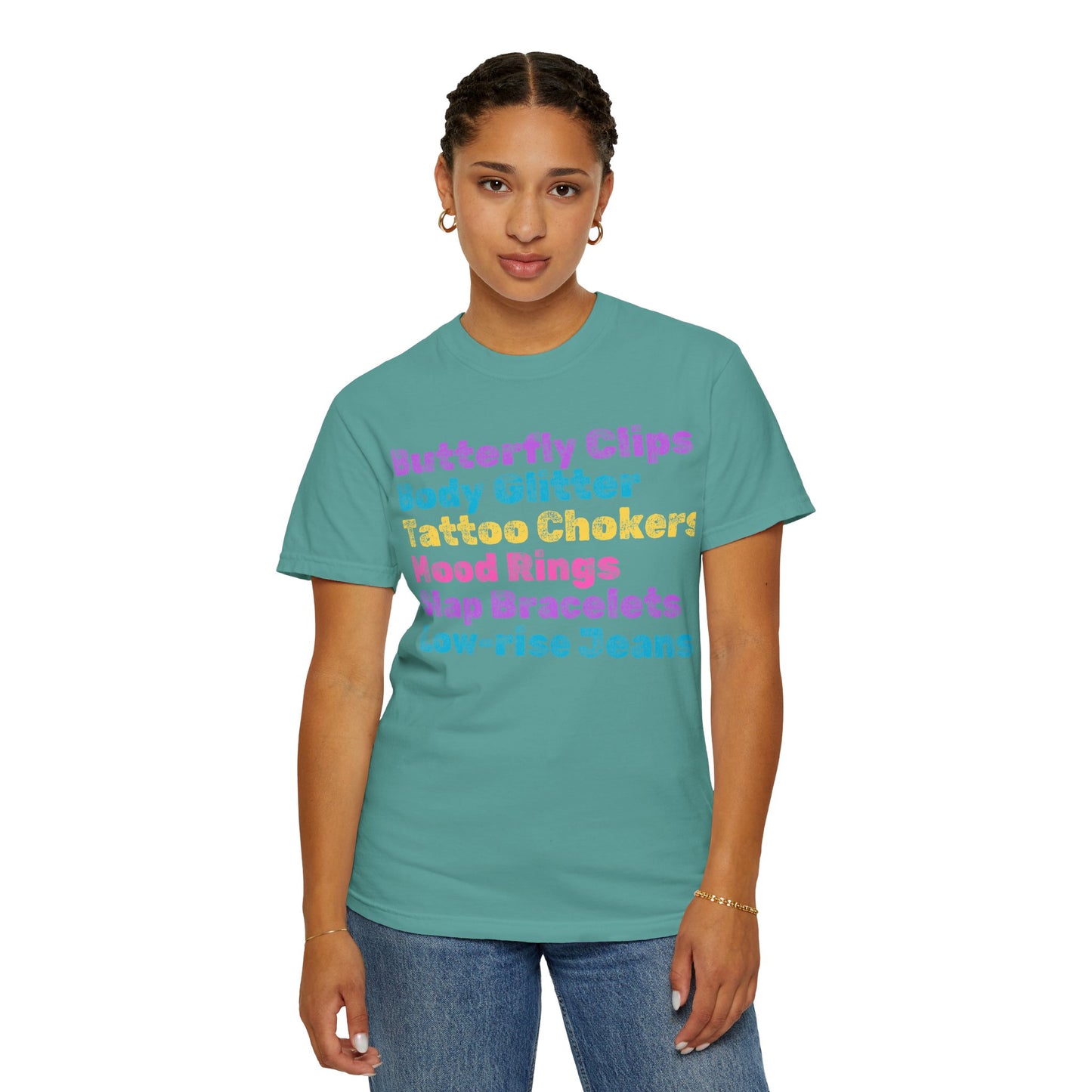 Butterfly Clips; 90s Nostalgia for the 90s Girl; Unisex Garment-Dyed T-shirt