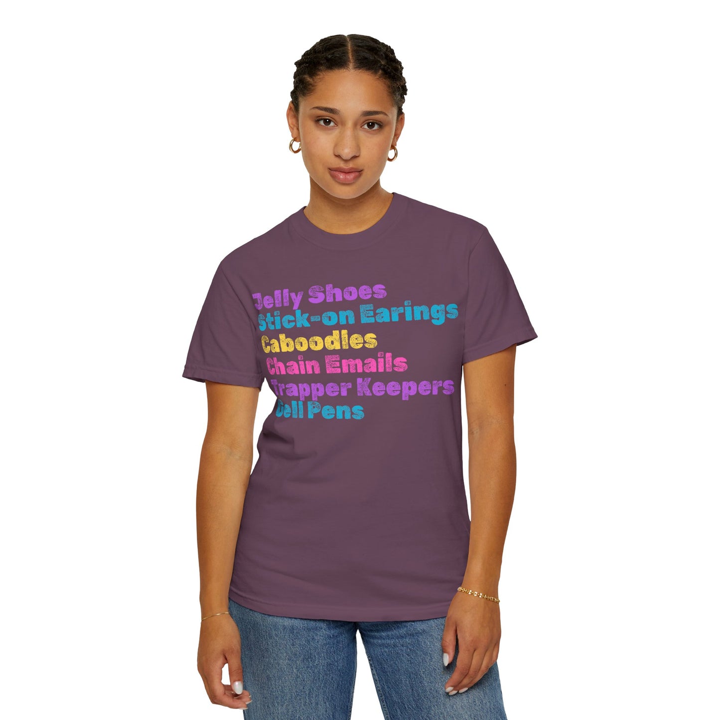 Stick-on Earings; 90s Nostalgia for the 90s Girl; Unisex Garment-Dyed T-shirt
