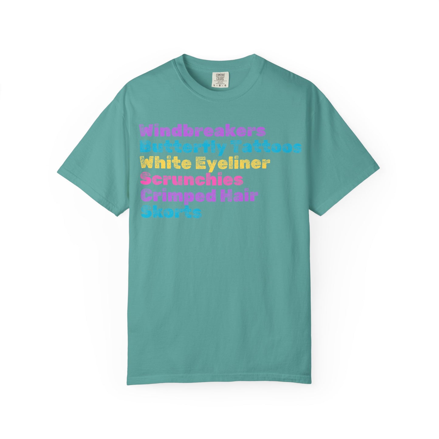 Crimped Hair; 90s Nostalgia for the 90s Girl; Unisex Garment-Dyed T-shirt