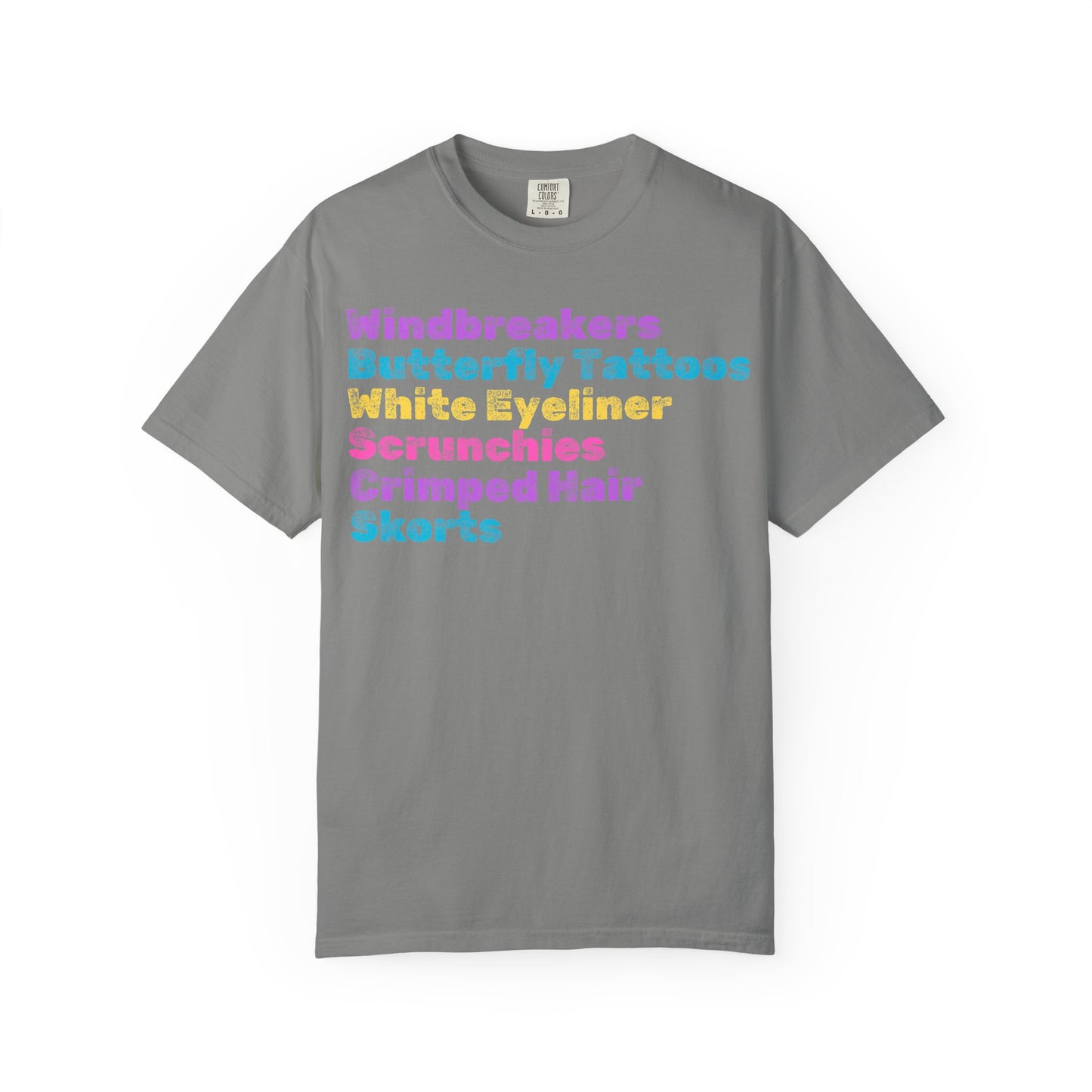 Crimped Hair; 90s Nostalgia for the 90s Girl; Unisex Garment-Dyed T-shirt