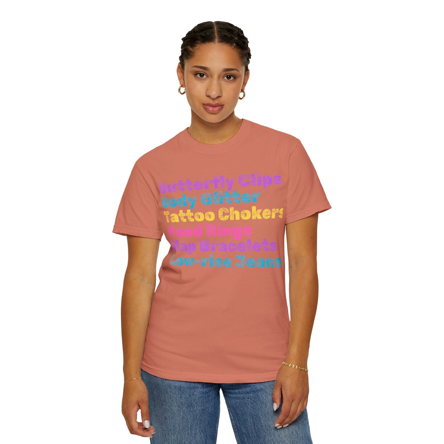 Butterfly Clips; 90s Nostalgia for the 90s Girl; Unisex Garment-Dyed T-shirt