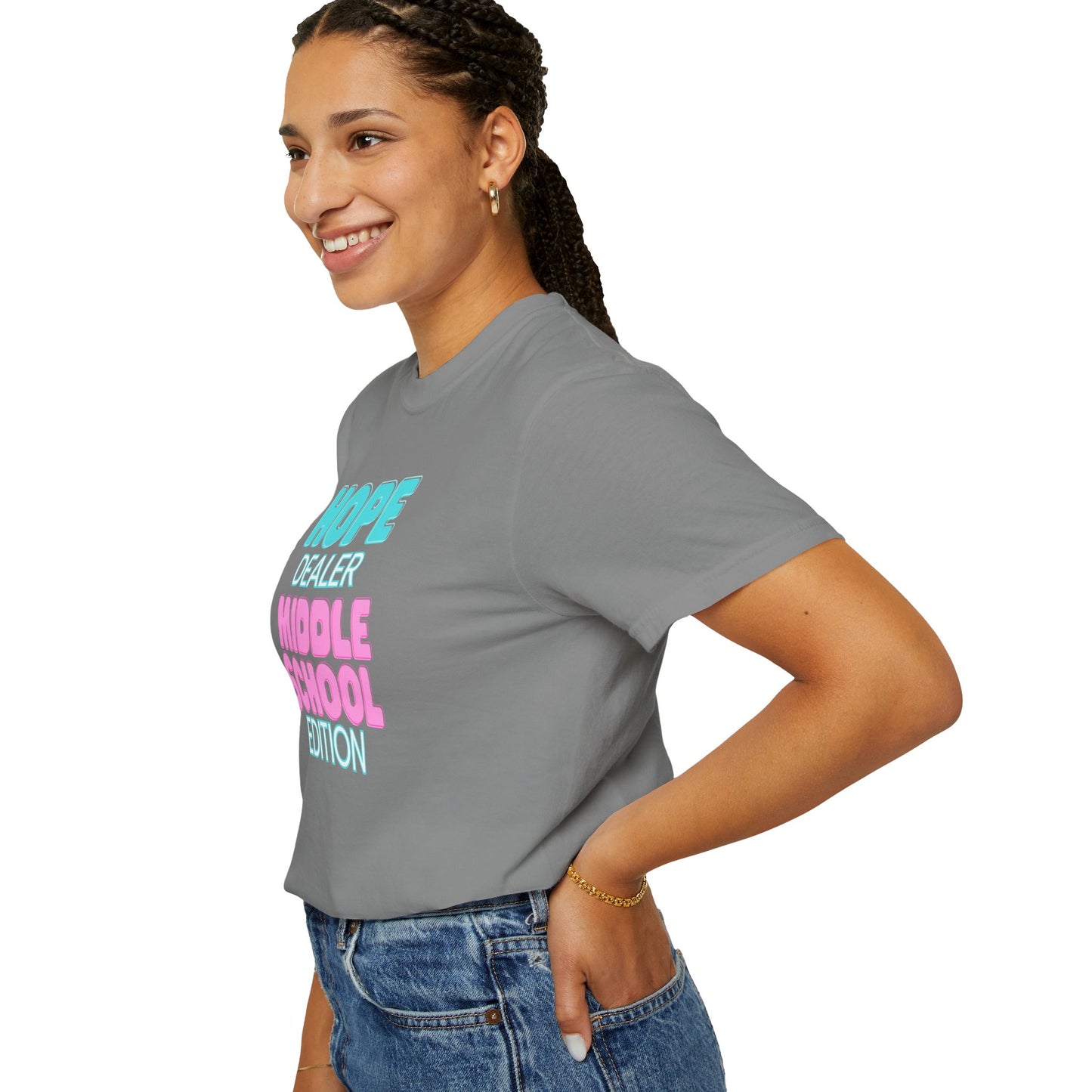 Hope Dealer; Middle School; Unisex Tee, Casual Wear, Gift for Students/Teachers, Trendy T-Shirt, Back to School Apparel