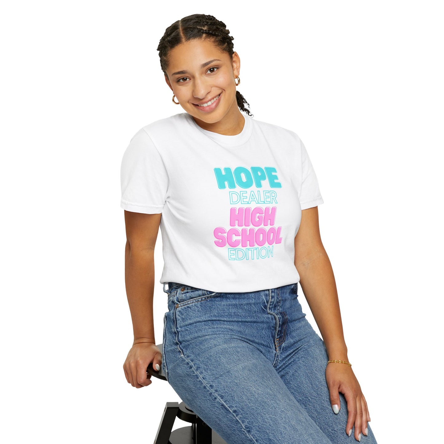 Hope Dealer; High School; Unisex Tee, Casual Wear, Gift for Students/Teachers, Trendy T-Shirt, Back to School Apparel