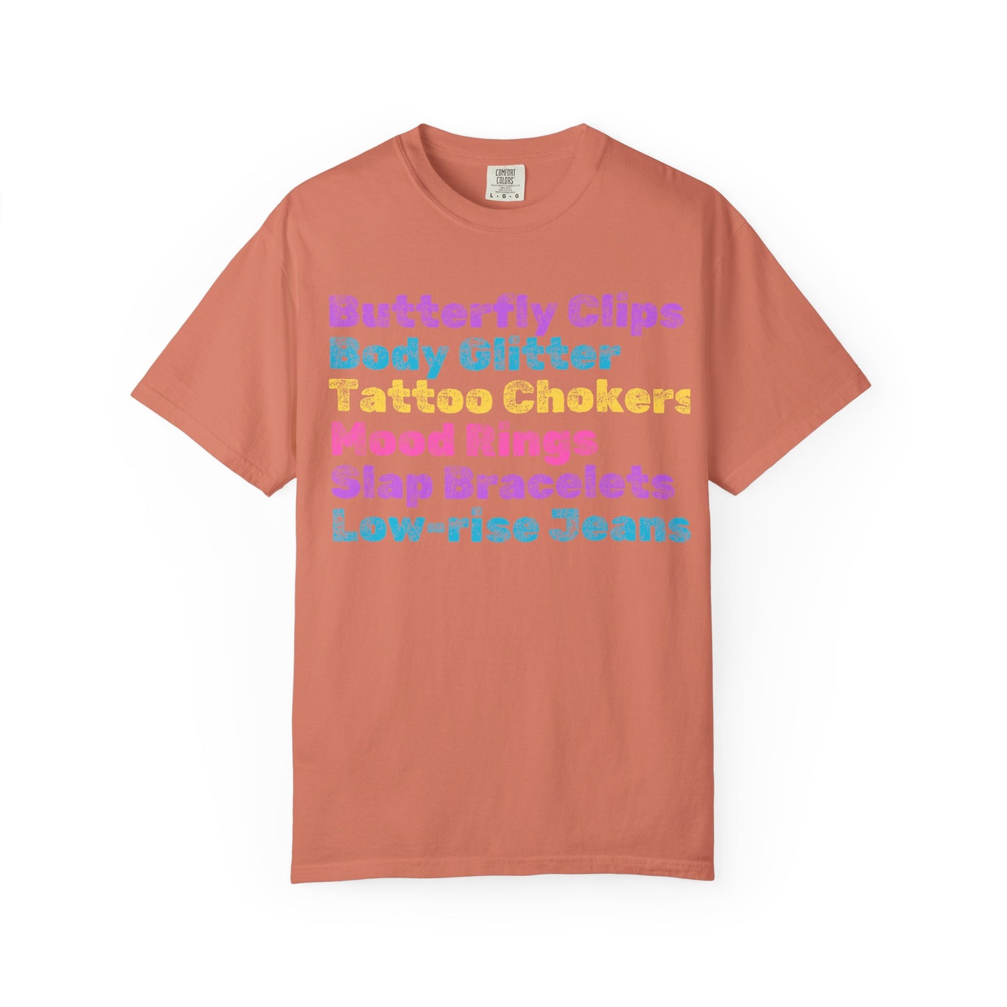 Butterfly Clips; 90s Nostalgia for the 90s Girl; Unisex Garment-Dyed T-shirt