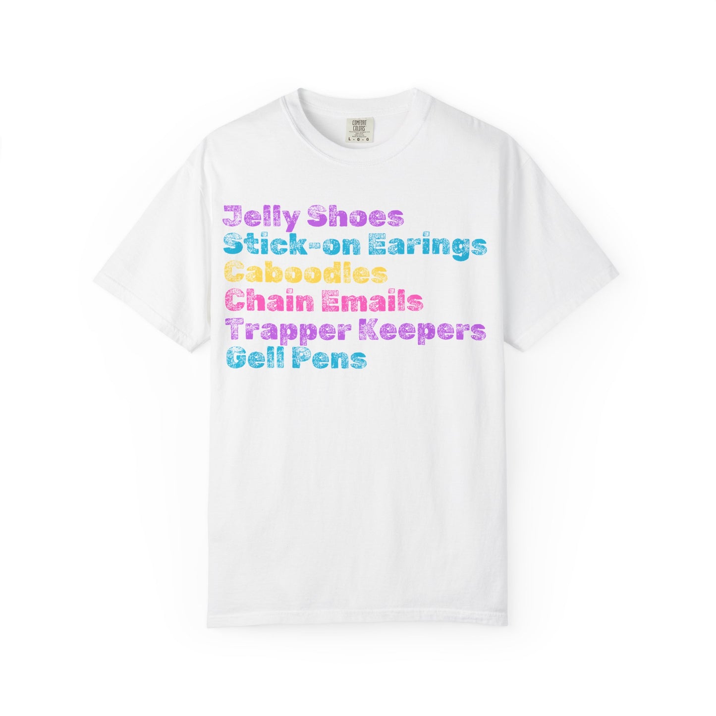 Stick-on Earings; 90s Nostalgia for the 90s Girl; Unisex Garment-Dyed T-shirt