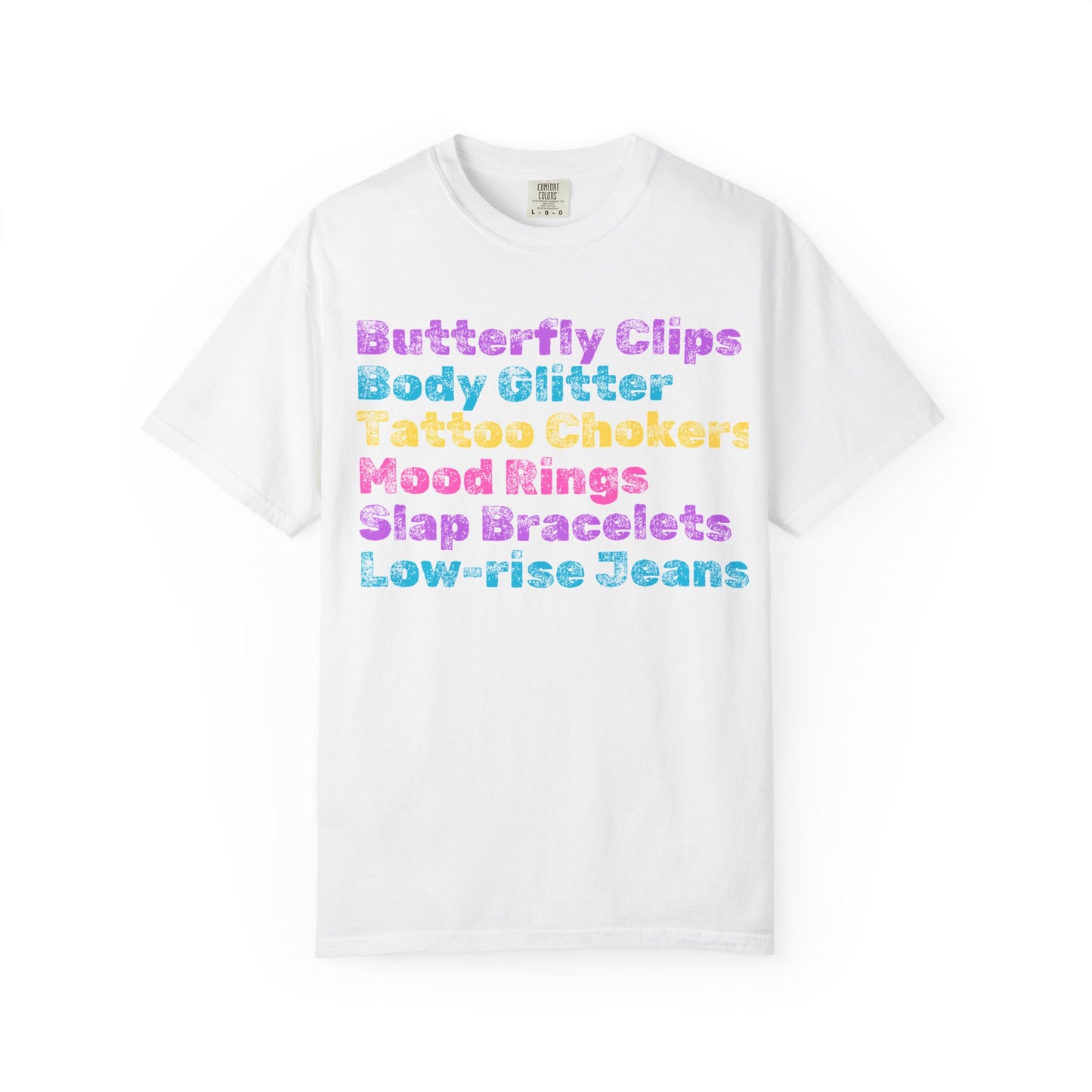 Butterfly Clips; 90s Nostalgia for the 90s Girl; Unisex Garment-Dyed T-shirt