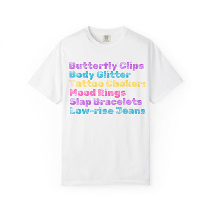 Butterfly Clips; 90s Nostalgia for the 90s Girl; Unisex Garment-Dyed T-shirt