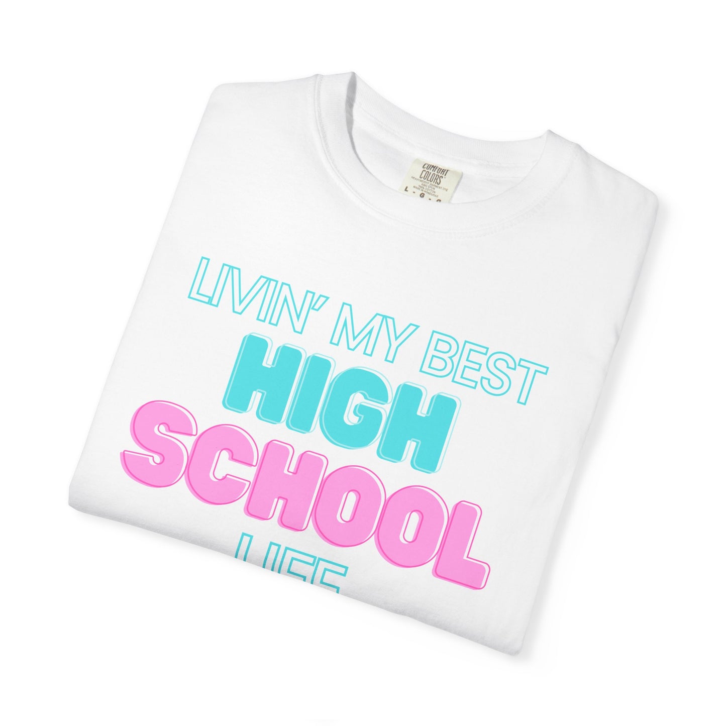 High School Life Unisex Tee, Casual Wear, Gift for Students/Teachers, Trendy T-Shirt, Back to School Apparel