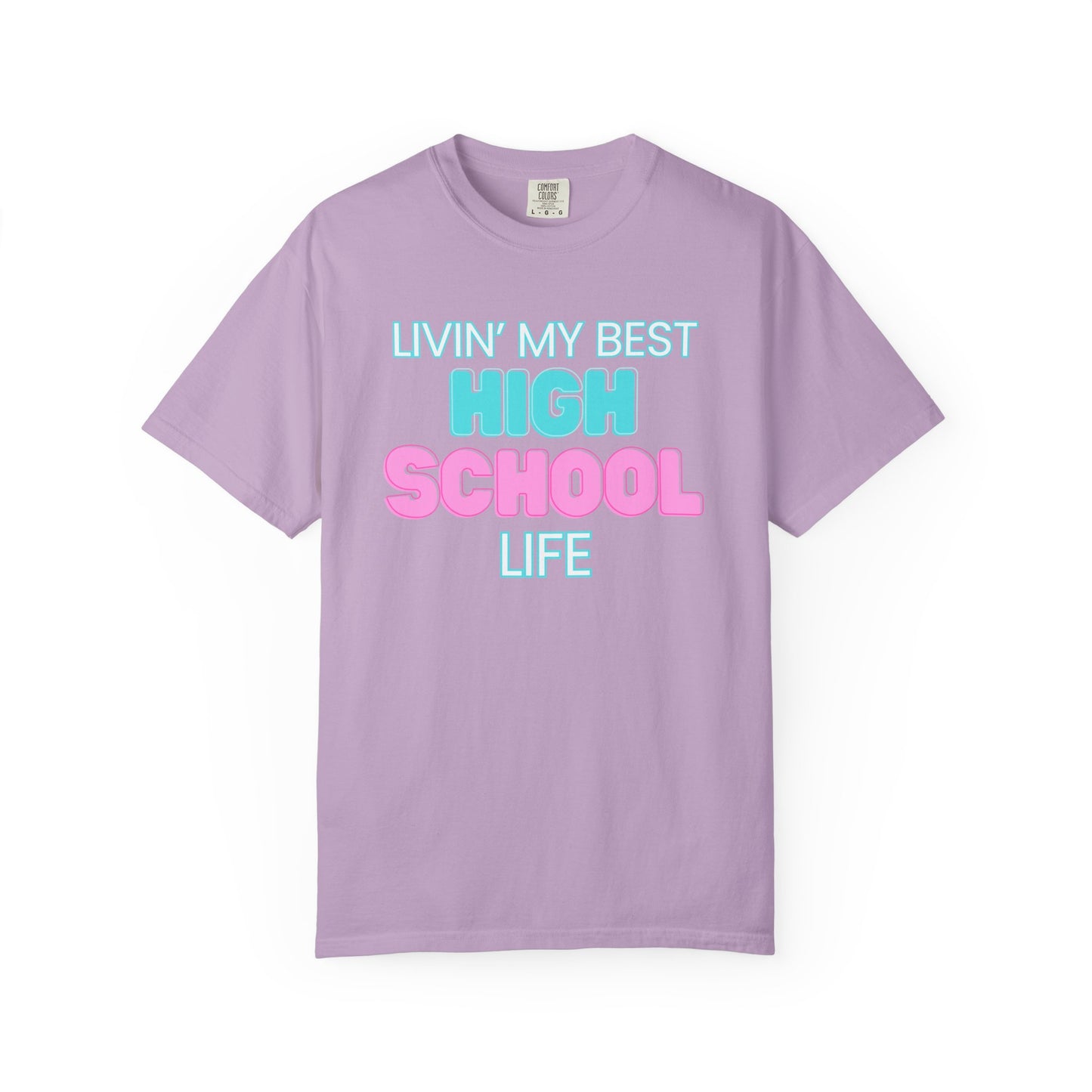 High School Life Unisex Tee, Casual Wear, Gift for Students/Teachers, Trendy T-Shirt, Back to School Apparel