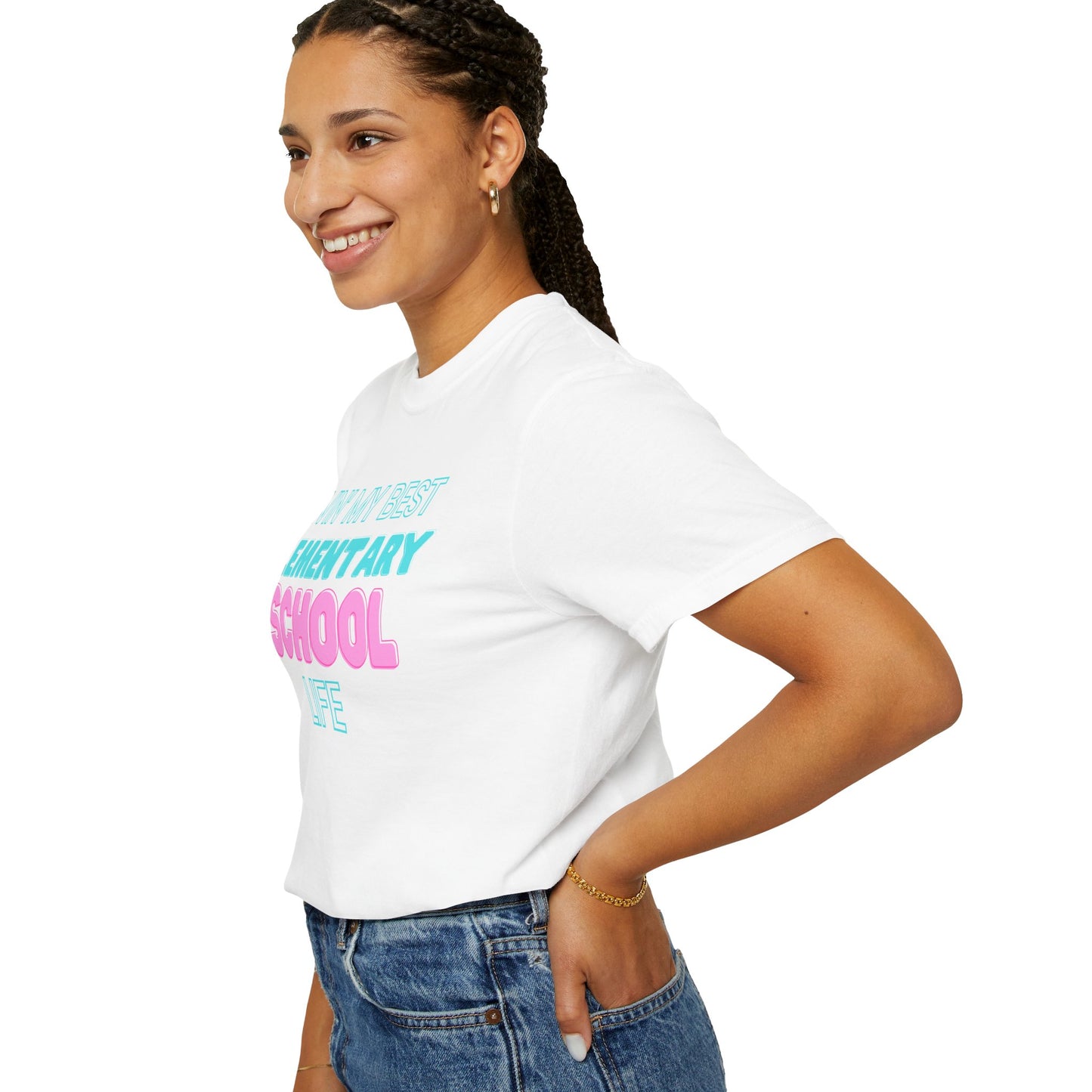 Elementary School Life Unisex Tee, Casual Wear, Gift for Students/Teachers, Trendy T-Shirt, Back to School Apparel