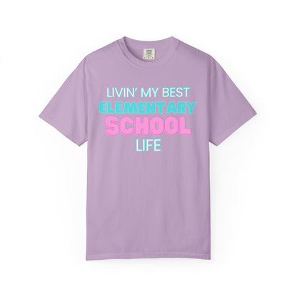 Elementary School Life Unisex Tee, Casual Wear, Gift for Students/Teachers, Trendy T-Shirt, Back to School Apparel