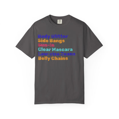 Body Glitter; 2000s Nostalgia for the 2000s Girl; Unisex Garment-Dyed T-shirt