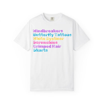 Crimped Hair; 90s Nostalgia for the 90s Girl; Unisex Garment-Dyed T-shirt