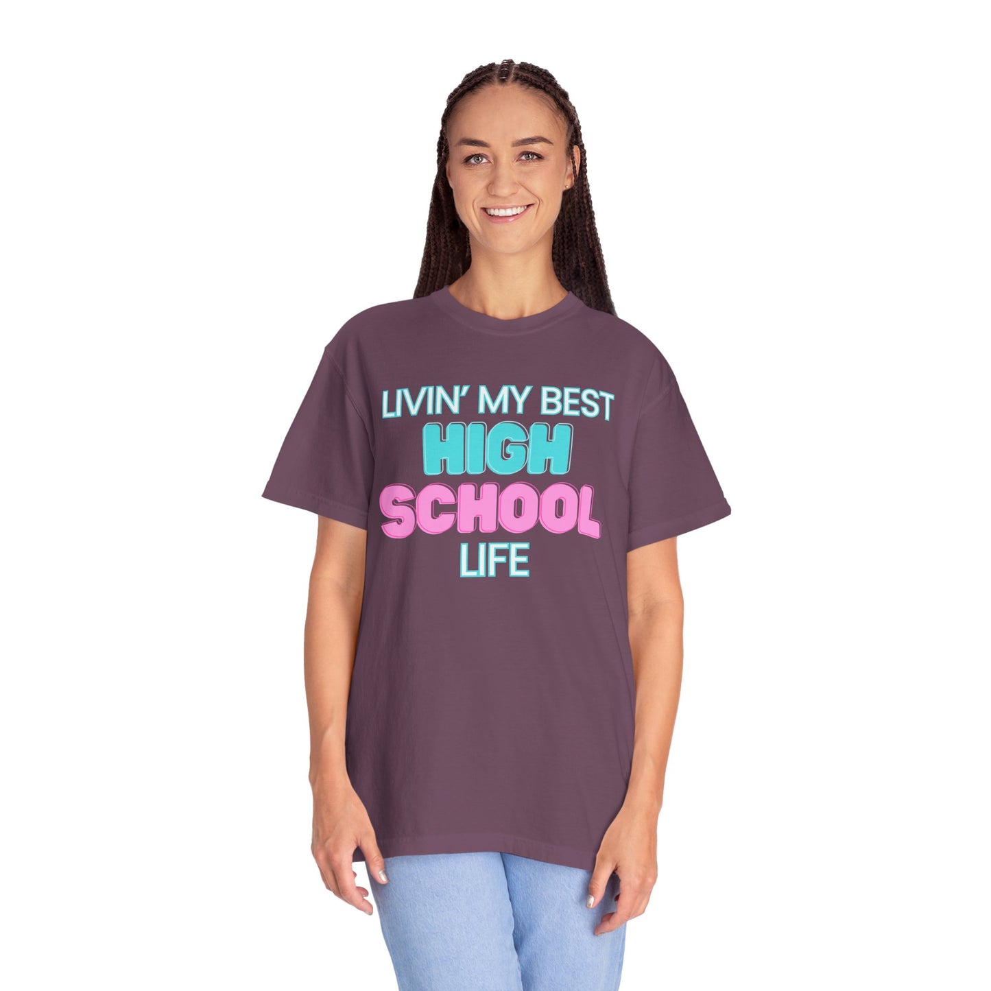 High School Life Unisex Tee, Casual Wear, Gift for Students/Teachers, Trendy T-Shirt, Back to School Apparel