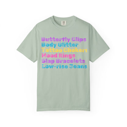 Butterfly Clips; 90s Nostalgia for the 90s Girl; Unisex Garment-Dyed T-shirt