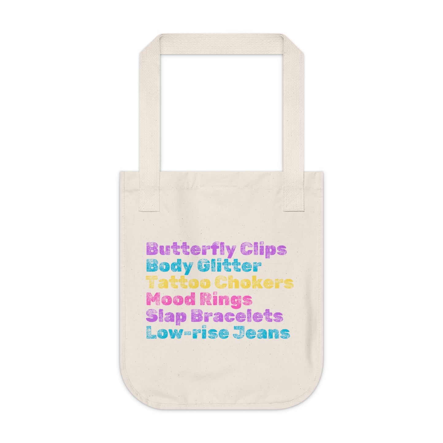 90s Vibe :: Organic Canvas Tote Bag