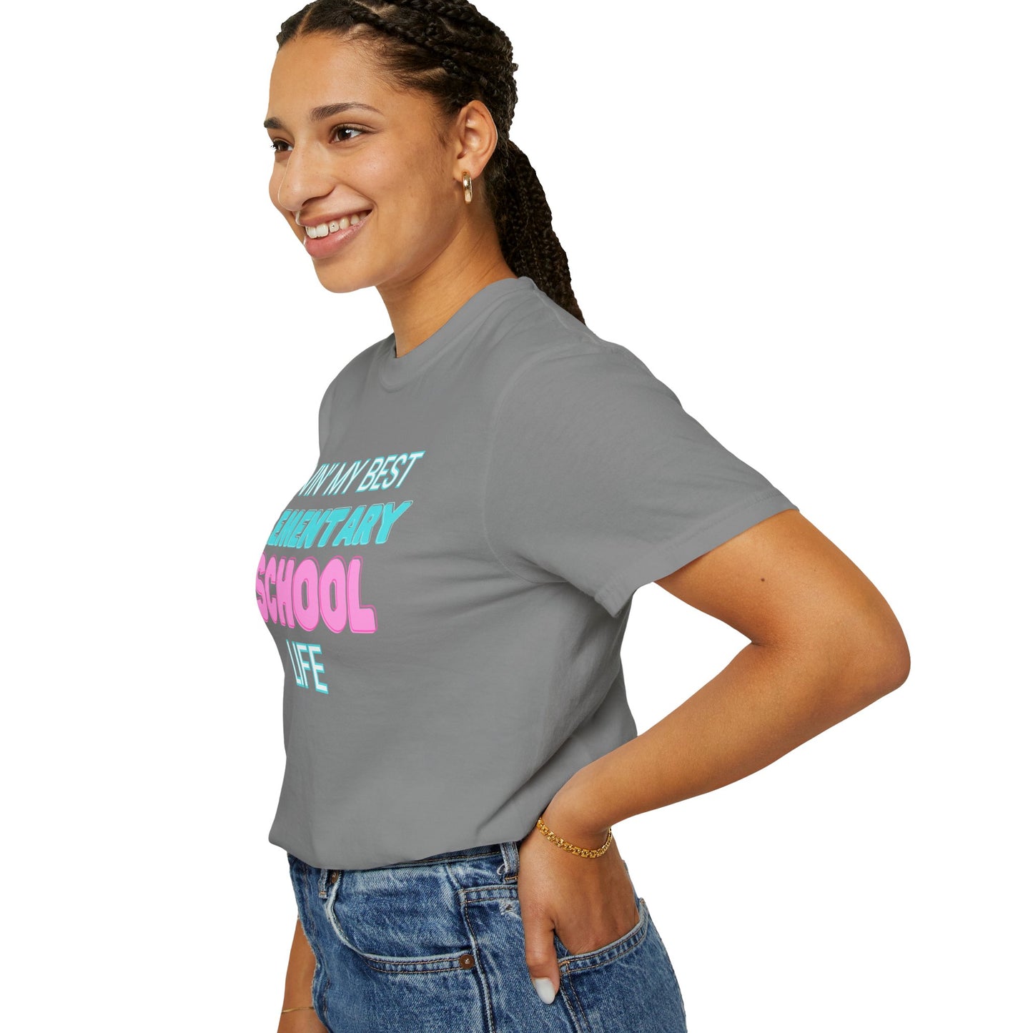 Elementary School Life Unisex Tee, Casual Wear, Gift for Students/Teachers, Trendy T-Shirt, Back to School Apparel