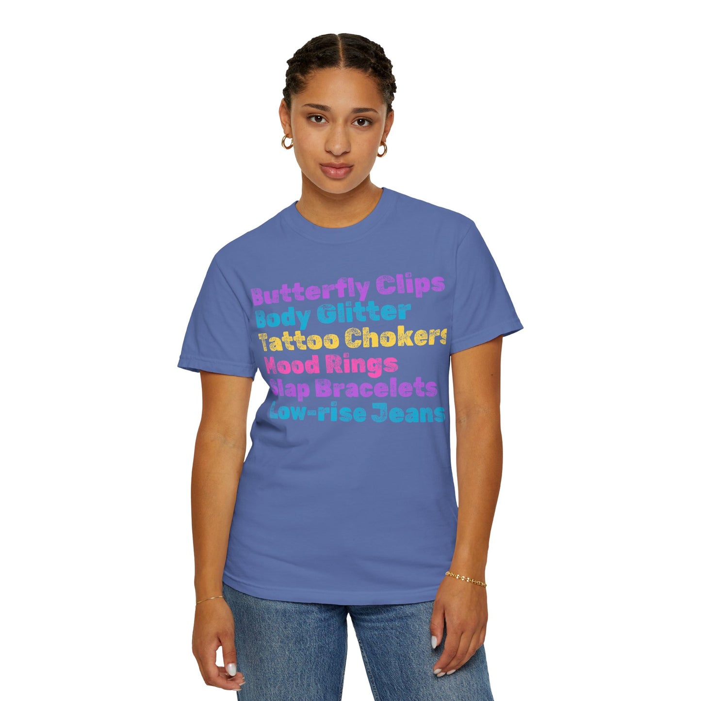 Butterfly Clips; 90s Nostalgia for the 90s Girl; Unisex Garment-Dyed T-shirt