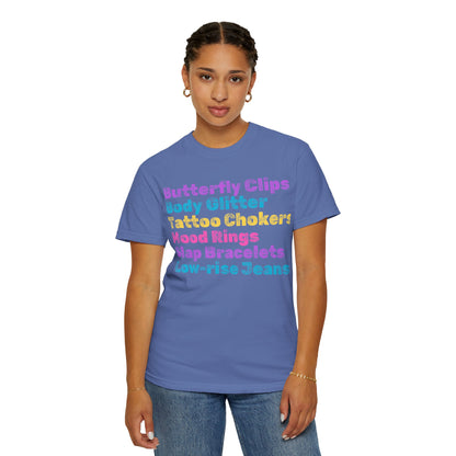Butterfly Clips; 90s Nostalgia for the 90s Girl; Unisex Garment-Dyed T-shirt