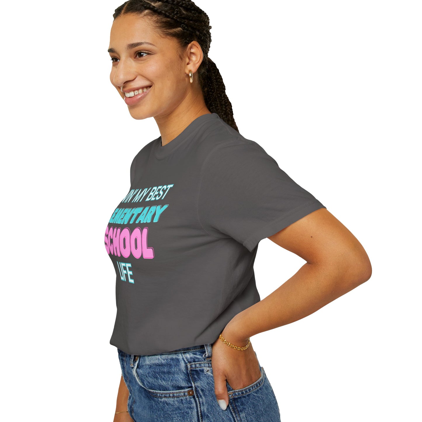 Elementary School Life Unisex Tee, Casual Wear, Gift for Students/Teachers, Trendy T-Shirt, Back to School Apparel