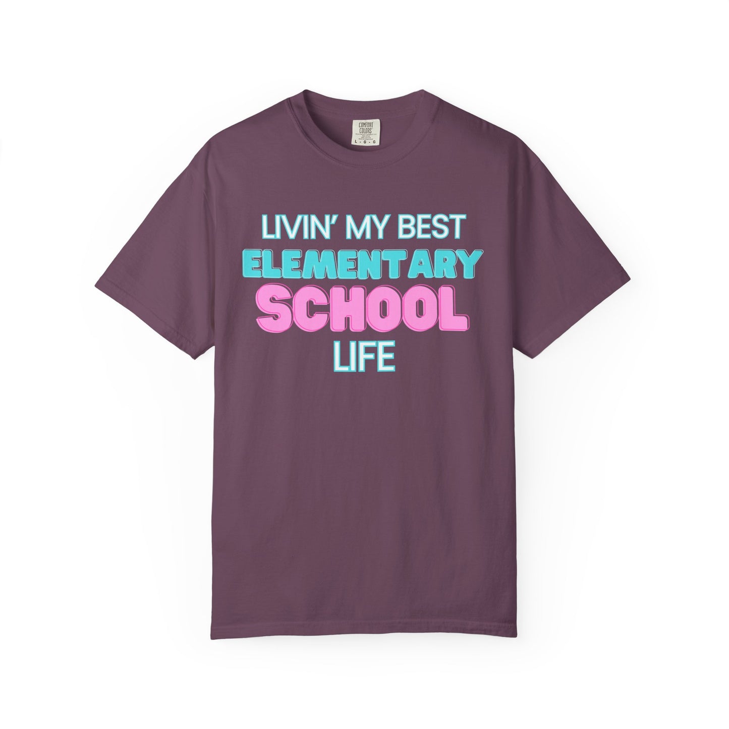 Elementary School Life Unisex Tee, Casual Wear, Gift for Students/Teachers, Trendy T-Shirt, Back to School Apparel