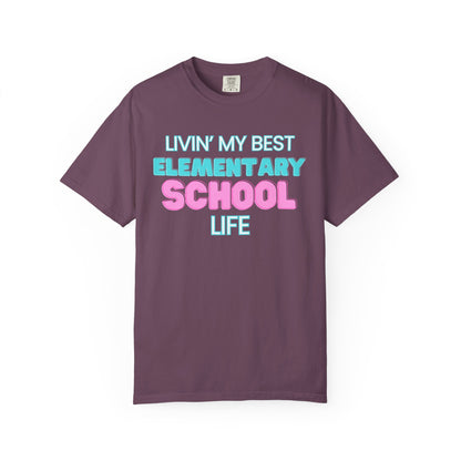 Elementary School Life Unisex Tee, Casual Wear, Gift for Students/Teachers, Trendy T-Shirt, Back to School Apparel