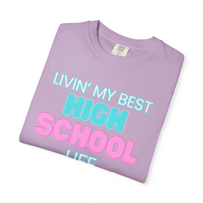 High School Life Unisex Tee, Casual Wear, Gift for Students/Teachers, Trendy T-Shirt, Back to School Apparel