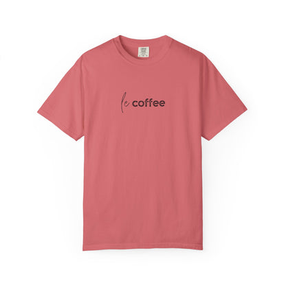 le coffee :: Funny Caffeine Addict Tee :: Caffeine Lover Gift :: Tired Mom Graphic T-shirt :: Real Life Women's Comfort Tee