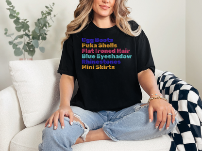 Puka Shells; 2000s Nostalgia for the 2000s Girl; Unisex Garment-Dyed T-shirt