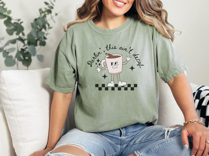 Vintage Coffee-Themed Unisex T-Shirt, Perfect for Coffee Addicts, Gift for Friends, Trendy Graphic Tee, Casual Everyday Wear
