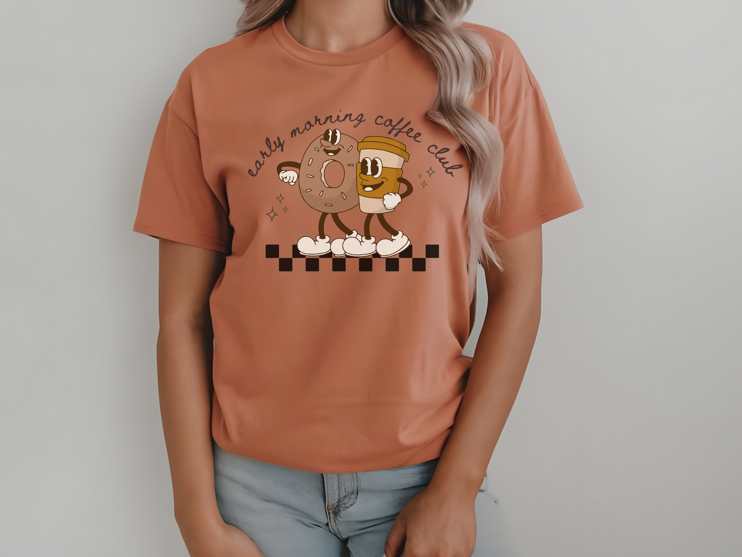 Coffee Friends Vintage Coffee-Themed Unisex T-Shirt, Perfect for Coffee Addicts, Gift for Friends, Trendy Graphic Tee, Casual Everyday Wear
