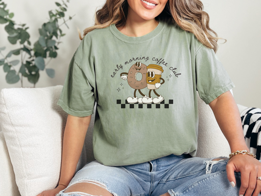 Coffee Friends Vintage Coffee-Themed Unisex T-Shirt, Perfect for Coffee Addicts, Gift for Friends, Trendy Graphic Tee, Casual Everyday Wear