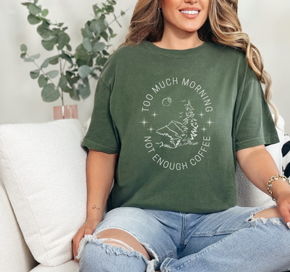 Not Enough Coffee, Casual Wear, Unique Gift, Animal Lover Shirt, Caffeine Addict Tee