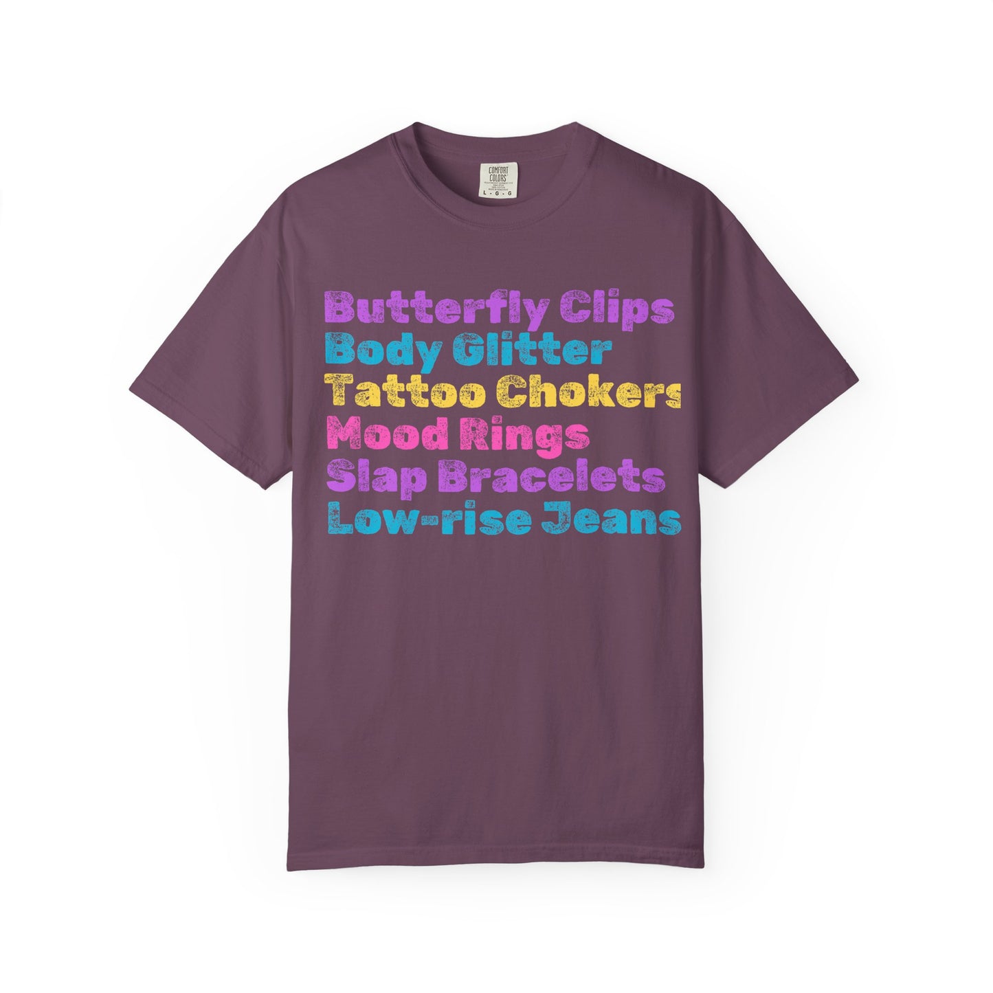 Butterfly Clips; 90s Nostalgia for the 90s Girl; Unisex Garment-Dyed T-shirt