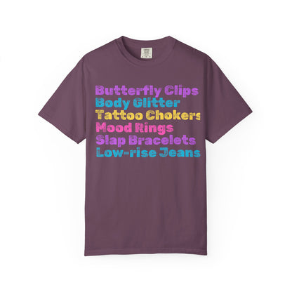 Butterfly Clips; 90s Nostalgia for the 90s Girl; Unisex Garment-Dyed T-shirt