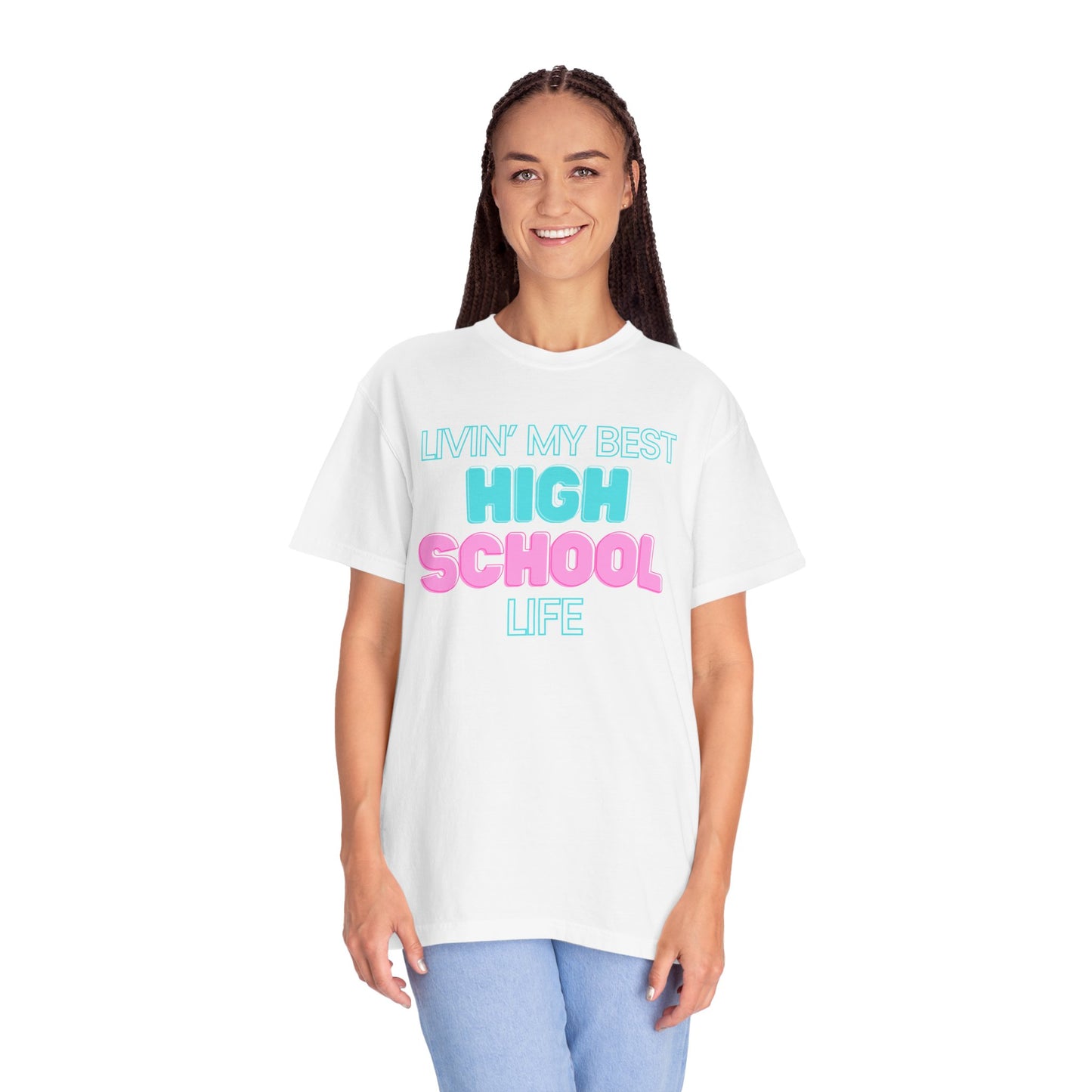 High School Life Unisex Tee, Casual Wear, Gift for Students/Teachers, Trendy T-Shirt, Back to School Apparel