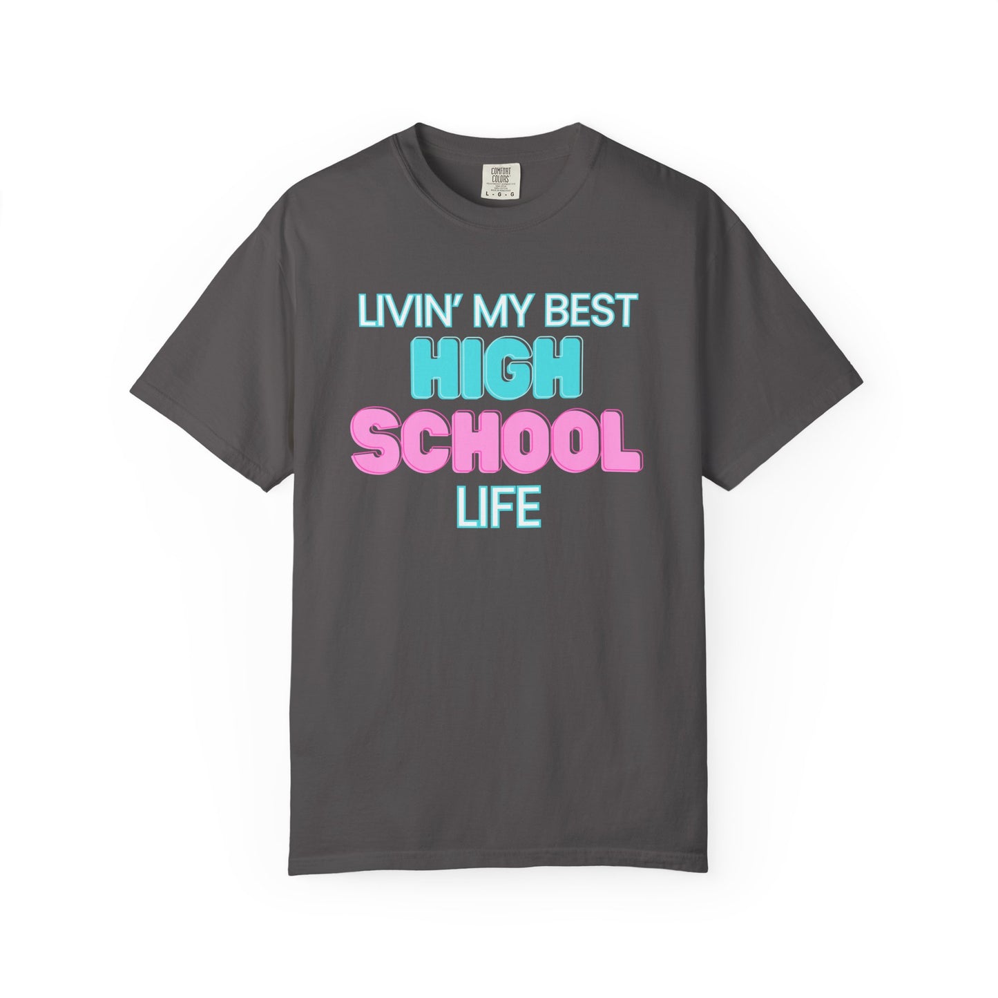 High School Life Unisex Tee, Casual Wear, Gift for Students/Teachers, Trendy T-Shirt, Back to School Apparel