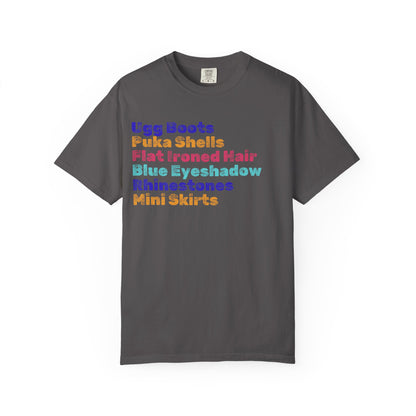 Puka Shells; 2000s Nostalgia for the 2000s Girl; Unisex Garment-Dyed T-shirt
