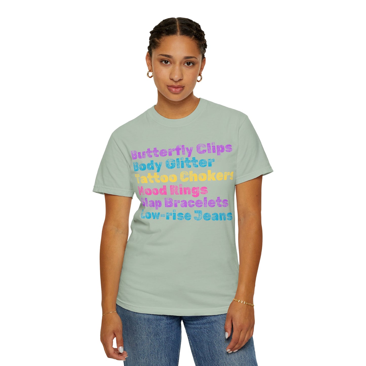 Butterfly Clips; 90s Nostalgia for the 90s Girl; Unisex Garment-Dyed T-shirt